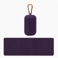 Serviette rafraîchissante imprimée en nylon et polyester, grande serviette de sport carrée en microfibre à séchage rapide pour la maison, l'extérieur et le yoga - Style uni