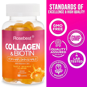 Factory Directly OEM Private Label Hair Skin Nails Gummies Nutrition <strong>Supplement</strong> Vegan Collagen Biotin Gummies With Vitamin C E - Product Image 5