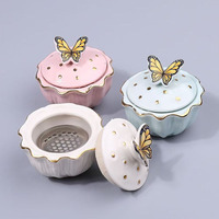 Outil de nail art : Gobelet en verre cristal, Nettoyant pour pinceaux à ongles, Gobelet Dappen pour poudre et liquide pour ongles en acrylique