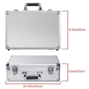 Free sample Custom Aluminum <b>Hard</b> Case Briefcase Box with DIY <b>Foam</b> Insert Lockable Flight Case for Instruments Tools Accessories - Product Image 2
