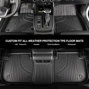 Luxusauto-Fußmatte wasserdichte rutschfeste Automatten TPE 3D-Steppmatte für Corolla 19+