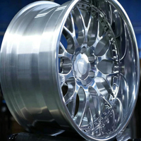 Jantes Rucci en alliage d'aluminium forgé 6x139.7 à 8 trous, design multi-rayons, finition chromée neuve, pour GMC 1500, garantie 3 ans