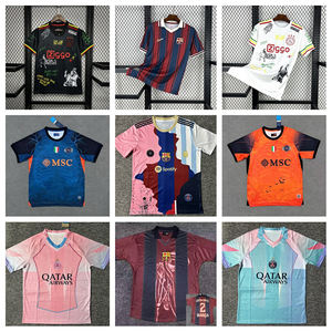 Maillot de football à manches courtes personnalisable avec logo co-marqué, style streetwear hip-hop, respirant et ample - Product Image 4