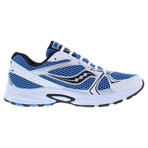 Saucony Ride Millennium Zapatos para caminar unisex, parte superior de malla blanca Diva Blue, ajuste ligero y cómodo - Product Image 2