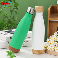 Bouteilles d'eau isothermes en acier inoxydable en forme de cola, à double paroi, pour boissons sportives et activités de plein air – Offre spéciale