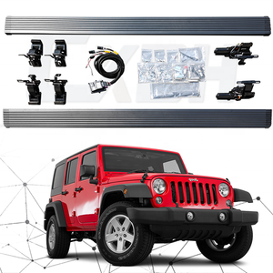 อุปกรณ์เสริมภายนอกสำหรับ JP Wrangl <span class=keywords><strong>JL</strong></span> 2015-2019,แป้นเหยียบไฟฟ้าอลูมิเนียมอัลลอยด์แบบพับเก็บได้ความหนาแน่นสูงสำหรับ SUV - Product Image 1