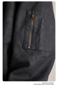 Tendances de la mode, vêtements pour hommes, veste en cuir PU d'hiver, streetwear, veste en simili cuir pour moto pour hommes, vente en gros <span class=keywords><strong>2022</strong></span> - Product Image 4