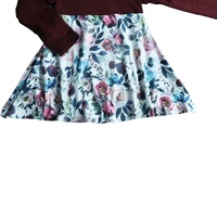 Vêtements d'hiver pour filles de Noël, de 1 à 12 ans, robe marine à volants avec pantalon à volants, 2 pièces, vêtements de printemps pour filles