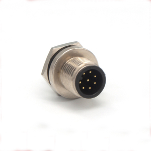 Connecteur métallique M12 étanche pour montage sur panneau, connecteur M12, connecteurs en Y à 4 broches, connecteur M12 à 5 broches - Product Image 4