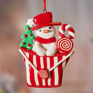 Decorazioni natalizie argilla morbida babbo <span class=keywords><strong>natale</strong></span> piccola <span class=keywords><strong>immagine</strong></span> decorazioni appese decorazioni per l'albero <span class=keywords><strong>di</strong></span> <span class=keywords><strong>natale</strong></span> - Product Image 4