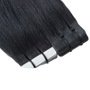 Extensions de cheveux à bandes adhésives en cheveux vierges indiens doublement tirés, qualité supérieure, cheveux humains lisses, pour améliorer la beauté - Product Image 4