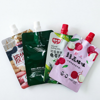 Pochette Doypack refermable de 100 ml avec bec verseur et buse d'aspiration pour emballage de boissons, jus et yaourts, personnalisable avec logo