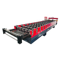 Machine de profilage de tôles trapézoïdales ondulées à grande portée IBR R101 de forme standard pour toiture, 1200 mm, avec pompe à moteur