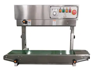DBF1000AN Vertical gas flushing band sealer Continuous inflating bag sealing machine with Nitrogen filling