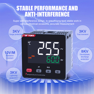 Toky Công Nghiệp 48*48Mm PC ABS Hiển Thị Kỹ Thuật Số Colding Sưởi Ấm Nhiệt Điều Khiển Nhiệt Độ - Product Image 6