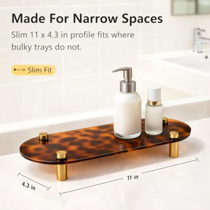 Le dernier modèle de plateau à collation en acrylique à imprimé léopard personnalisé pour la maison, organisateur de bijoux, support de rangement pour parfums - Product Image 4