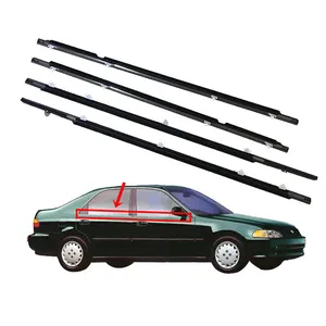 Araba parçaları pencere kalıplama hava koşullarına dayanıklı kapı kauçuk kayışlar mühür hava şerit Honda Civic 1992 1993 1994 1995