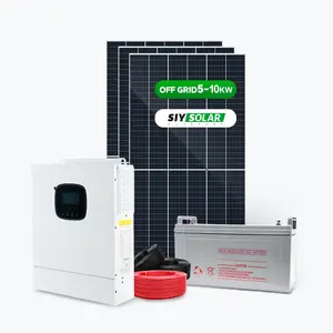 Sistema de energia solar programado para uso externo, kit de energia solar para armazenamento de energia, sistema de carga de painel solar de 10kva