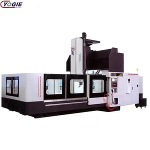 Stokta çift sütun işleme merkezi YJ3018 FANUC portal tipi cnc freze makineleri