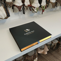 Boîte d'emballage en papier finition mate personnalisable pour vêtements sous-vêtements chaussettes portefeuilles maillots de bain avec logo imprimé