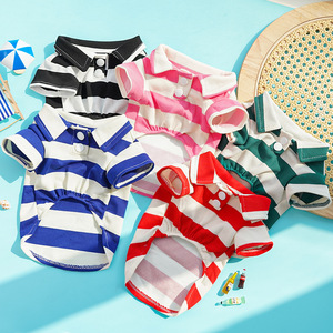 Camiseta Polo para Mascotas Shine And Shine, Ropa Transpirable de Verano para Perros y Gatos, para Teddy, Bichón Frisé, Bulldog Francés - Product Image 1