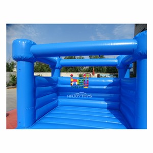 Château gonflable commercial blanc 3m*3m en PVC, maison de fête gonflable pour la famille, château gonflable bleu foncé pour mariage en extérieur - Product Image 5