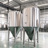 Cuve de Fermentation Conique en Acier Inoxydable 10BBL avec Chemise de Refroidissement à Plaques Alvéolées pour la Fermentation de la Bière