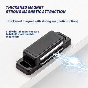 ABS <b>Plastic</b> Strong Magnet Cabinet Door Powerful Magnetic Touch Wardrobe Magnetic Clip Drilling Required Suction Drawer for - Product Image 6