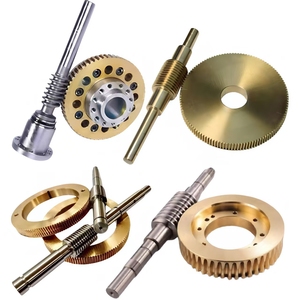 CNC Machining 40Cr 45 Steel Reducer <b>Worm</b> Shaft & <b>Gear</b> Wheel Gearbox Straight Tooth <b>Gear</b> <b>Worm</b> Wheel Screw Brass Steel <b>Worm</b> <b>Gear</b> - Product Image 1