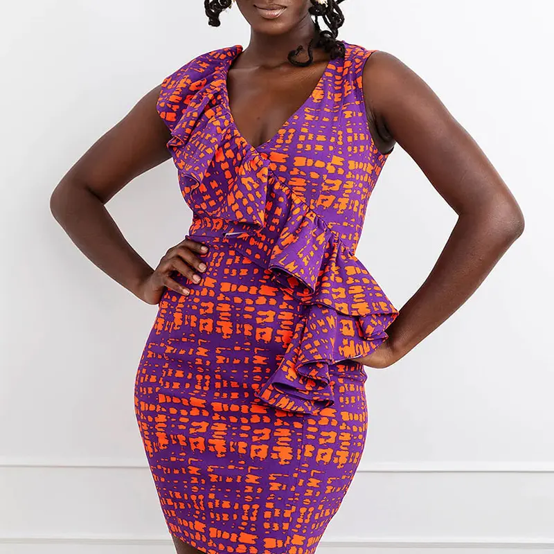 أنماط اللباس الأفريقي التقليدية أنماط اللباس الأفريقي فستان برينتا الأفريقي للنساء