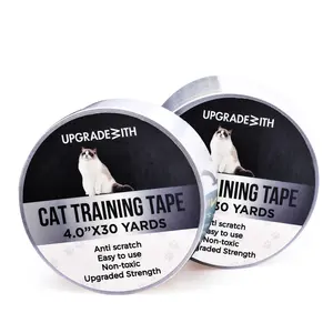 Anti Cat Scratch Tape, 100% Transparent Clear one Sided Cat Scratch Deterrent Tape