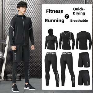 Спортивный костюм для мужчин: быстросохнущее, высокоэластичное белье для баскетбола, футбола, бега и базовых тренировок - Product Image 2