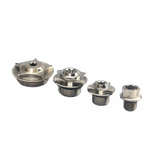 ฝาครอบน้ำมันน็อตหน้าแปลนไทเทเนียม PYTITANS GR5/Ti6al4v 6 ดาว  ผิวเคลือบออกไซด์สีดำ ขนาดมาตรฐานเมตริก DIN  ขนาด M4 M30 ระดับ 12 รูปทรงกลม - Product Image 3