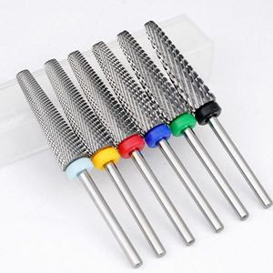 Super Long 5-in-1 Cross Cut Carbide Nail <b>Drill</b> <b>Bit</b> Set for Electric Manicure Acrylic Gel Removal - Product Image 2