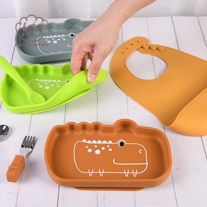 <span class=keywords><strong>Vaisselle</strong></span> personnalisée pour enfants Assiette à manger en silicone sans BPA pour bébé Assiette en silicone pour enfants sans danger pour les aliments - Product Image 2