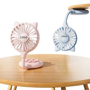 <b>Mini</b> Portable Air Cooler Fan Custom Small Office <b>Desk</b> Summer Gift USB Rechargeable Fan with Suction Cup - Product Image 1
