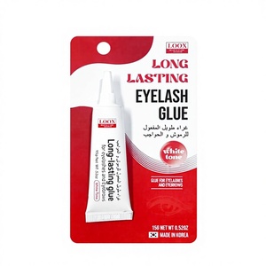 Colle à cils 30g blanche transparente, adhésif pour cils imperméable, tenue forte, séchage rapide, finition invisible, usage professionnel en salon, faux cils - Product Image 1