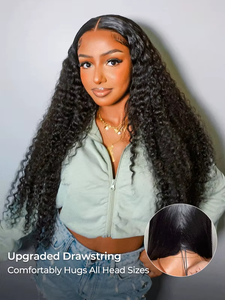 Parrucca Loose Deep Wave con Cordoncino Regolabile, 13x4 HD Trasparente, 100% <span class=keywords><strong>Capelli</strong></span> Umani Vergini Remy Cambogiani, con Piccola Attaccatura Naturale - Product Image 3