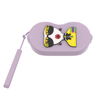 Étui de rangement pour lunettes de soleil au design mignon de poupée, étui portable pour lunettes, organisateur en silicone résistant aux chutes pour lunettes de soleil et lunettes