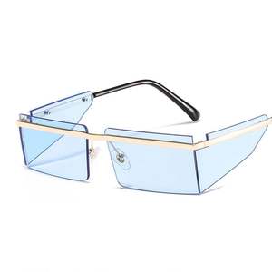Gafas de Sol de Moda, Únicas, para Hombre y Mujer, Tamaño Grande, Protección UV400, Montura de una Pieza sin Aro, 2021 - Product Image 2