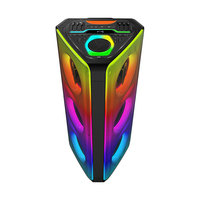 Altavoz para Fiestas Modelo Privado 4*12 Pulgadas para V5.0, 130W RMS, Batería de 11.1V 9000mAh, Carga Inalámbrica, USB, SD, FM, Control Remoto