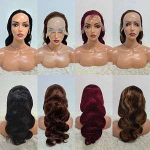 Promotion Letsfly 52 $ – Perruques brésiliennes naturelles brutes, cheveux humains longs de 22 à 36 pouces, brun clair, pour femmes, vente en gros, avec dentelle complète ou frontale - Product Image 4