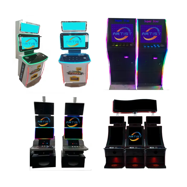 Relajante Multi Fusion 5 en 1 Gabinete de juego popular con barra de luz colorida Máquina de juego de habilidad de pantalla táctil agradable