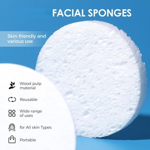 <span class=keywords><strong>Éponge</strong></span>s faciales compressées en cellulose naturelle blanche Woxin pour femmes, tampons lavants pour le visage, démaquillant, exfoliant, soin de la peau en spa - Product Image 5