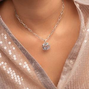 Pendentif MAMA en zircon plaqué or 18 carats, motif de cartes de tarot protectrices, collier porte-bonheur, bijoux pour cadeau de Thanksgiving ou d'anniversaire - Product Image 4