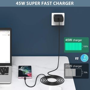 Cargador Gan de 45W con enchufe estadounidense, Cargador rápido Pd de 30W para teléfonos móviles y portátiles, tipo <span class=keywords><strong>C</strong></span> adaptador de viaje, almacén eléctrico de EE. UU. - Product Image 6