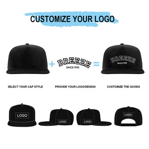 Snap trở lại vành phẳng đồng bằng <span class=keywords><strong>5</strong></span> Bảng điều chỉnh Thêu Logo Snapback cap Mũ bán buôn tùy chỉnh bông Snapback cap - Product Image 4