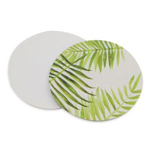 Sous-verres en carton de haute qualité avec pulpe de bois, dorure à chaud et logo personnalisé - Product Image 1