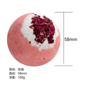 Meilleures fournitures de <span class=keywords><strong>bain</strong></span>, huile essentielle d'aromathérapie, bombes de <span class=keywords><strong>bain</strong></span> organiques élégantes en forme de boule effervescente, parfum de rose florale - Product Image 5