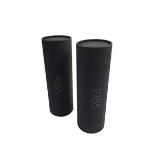 Le fabricant peut personnaliser des boîtes cadeaux cylindriques et rondes avec des couvercles en tube de papier kraft écologique. - Product Image 1